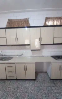 کابینت بدنه فلز و درب هایگلاس ترک