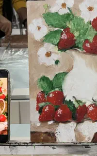 نقاشی رنگ روغن با رنگ وینزور