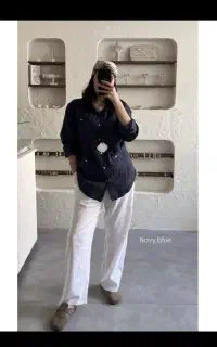 شلوار زنانه ی لنین۱۰۰٪ از برند pull&bear