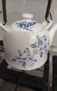 قوری گل و مرغ سرامیک چینی ، کاملا نو