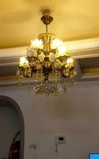 لوستر ۱۰ شعله برنزی