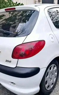 206Tu3 تیپ2 مدل1384سفید کمیاب خوشگل و عروسک