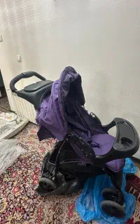 کالسکه بچه  گراکو و کریر صندلی ماشین الیت در حد نو