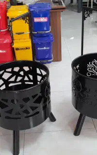 آتشدان سطلی پیت فایر هیزمی گازی cnc