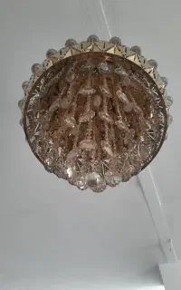 دوعدد لوستر ۵۰سانتی  نو ب همراه ۱۲عددلامپ سه رنگ