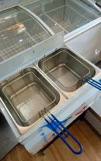 سرخ کن دو لگن صنعتی سرخکن ۲لگن