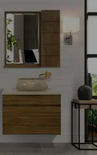 روشویی سنگی کابین دار