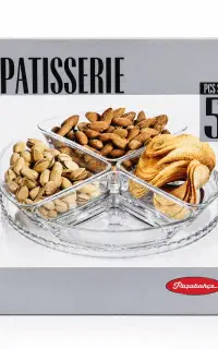 اردوخوری شیشه‌ای ۵ پارچه پاشاباغچه ترکیه
