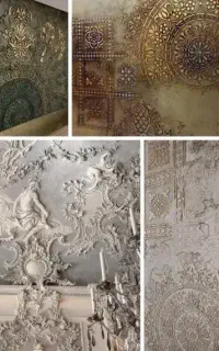 رنگ کاری گچکاری نقاشی ابزار نورمخفی رنگ آمیزی