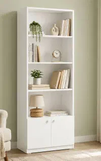 کتابخانه مدرن و مینیمال ابعاد استاندارد ارسال فوری