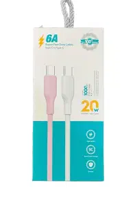 کابل فست دو سر تایپ سی 6 آمپر PD20W