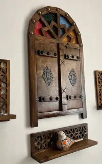 تابلوی سنتی آینه دار مدل پنجره ای