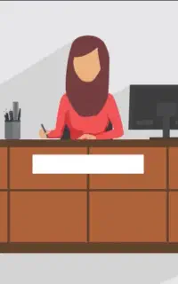 منشی مسلط به کامپیوتر
