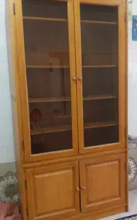 کمد کتابخانه چوب گردو اصل..ایوان