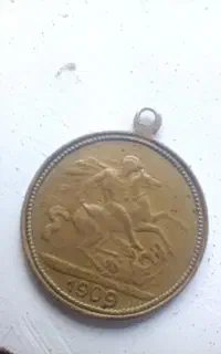 سکه Sovereign  ۱۹۰۹بریتانیا