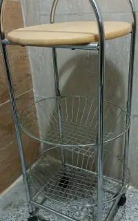 جاپیازی 3 طبقه طرح چوب و استیل مدل دایره