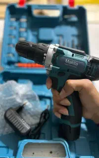 دریل شارژی با ابزار و کیف ابزار میکتا