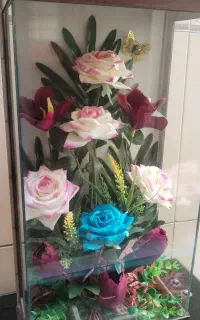 باکس گل شیشه ای