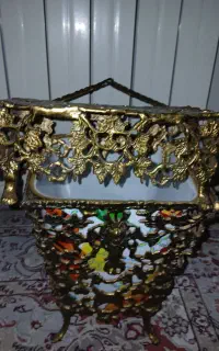 سطل وجا دستمال کاغذی برنز
