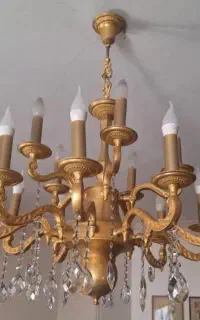 خرید و فروش لوستر و آینه شمعدان طلایی حتی شکسته