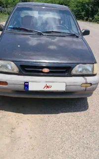 پراید نوک مدادی مدل ۸۶ بی زربه جلووعقب سالم