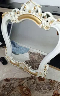 آینه سفید طلایی