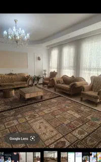 فروش یک دست مبل راحتی سلطنتی طلایی