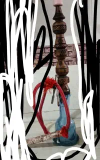 قلیون چوبی در حد نو