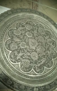 سینی مسی یا دیوار کوب قلم زنی
