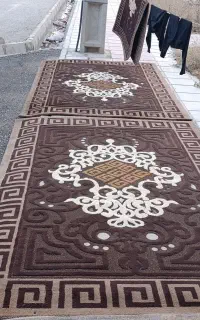 گلیم فرش طرح برجسته