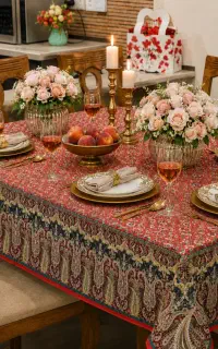 تولیدی سفره های پارچه ای  به صورت تک‌ و عمده