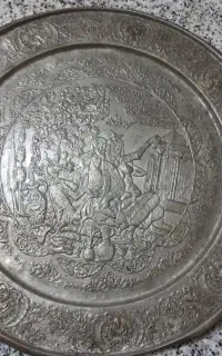سینی مسی قدیمی زیبا