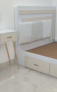 تخت خواب دو نفره  براق هایگلاس