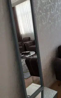 آئینه و باکس طوسی تیره نو
