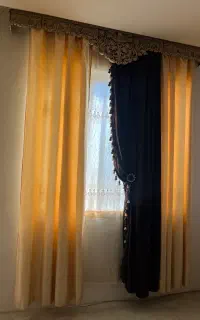 پرده همراه قاب پرده
