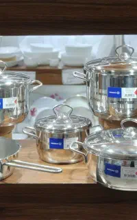 سرویس قابلمه استیل کرکماز ترکیه ای قیمت قدیم