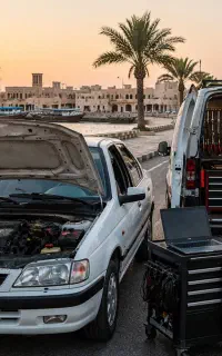 مکانیک سیار.در محل 24ساعته.امداد باطری باتری
