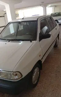 پراید سفید مدل اسفند ۹۰ رخ در حد