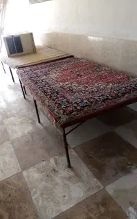 تخت آهنی آماده با کفی نرات