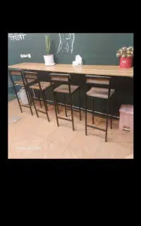 میز MDFبا ۱۰ عدد صندلی وتاپینگ  آش وغذا وکباب پز