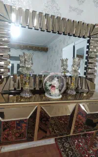 آیینه شمعدان آیینه ای.