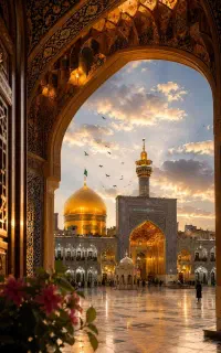 مسافر امام هشتم با قطار