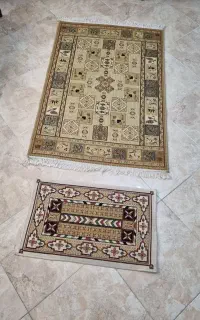 گلیم فرش یک در یک ونیم با پادری..فرش فانتزی ۶متری