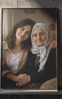 تابلو عکس خودتون در کنار عزیز فوت شده