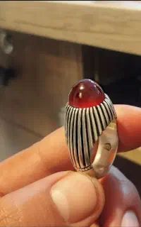 انگشترنقره دست ساز سیاه قلم