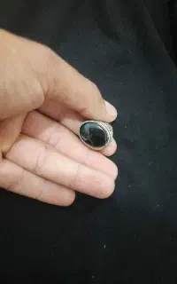 انگشتر عقیق سیاه اصل