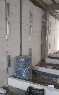 والپست منقطع میلگرد بستر، جوشکاری نبشی‌کشی ساختمان