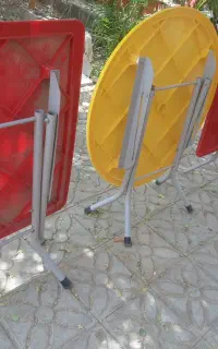 چهار عدد میز تاشو پایه فلزی