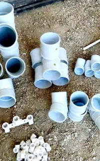 لوله 110و مقداری اتصالات