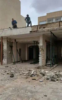 تخریب کارساختمان کلی جزئی باابزا کامل باکارگران تض
